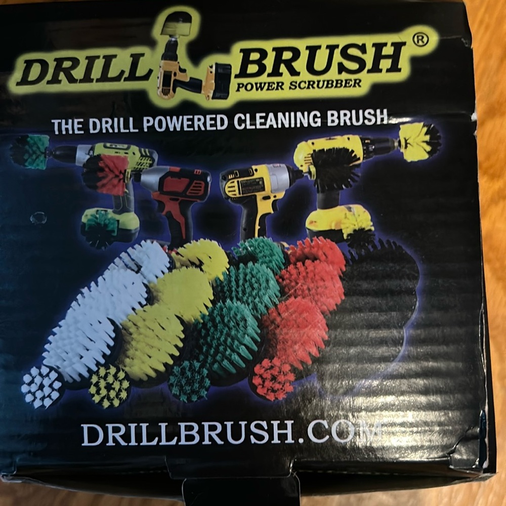 Drill Brushes Attachment Set 4 Pack Power Cleaner Cleaning Scrubber Tub Shower